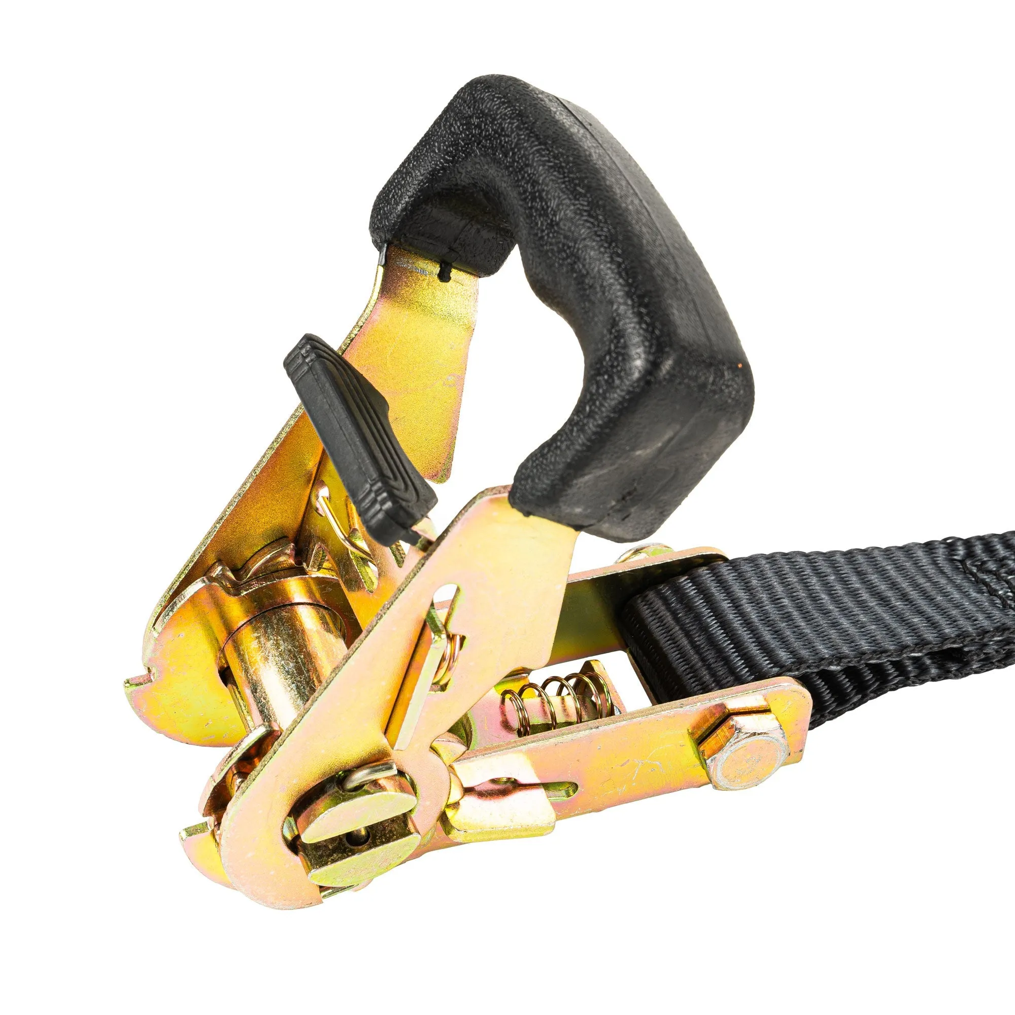 10ft x 1in ShockStrap Constant Tension Ratchet Strap, Premium Polyester Webbing, 1,500lb Break Strength, 500lb Working Load Limit