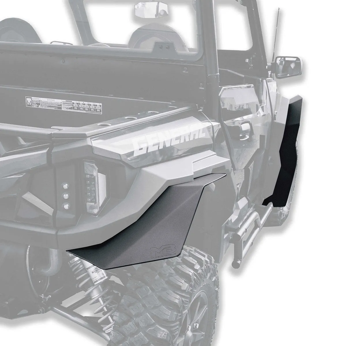 2020-2025 Polaris General XP 1000 Ultra Max Coverage Fender Flares