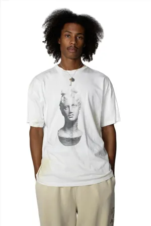 AGED STATUE SS TEE / ARIES / WHITE