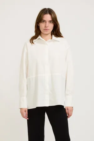 Astrid Cotton Poplin Shirt White