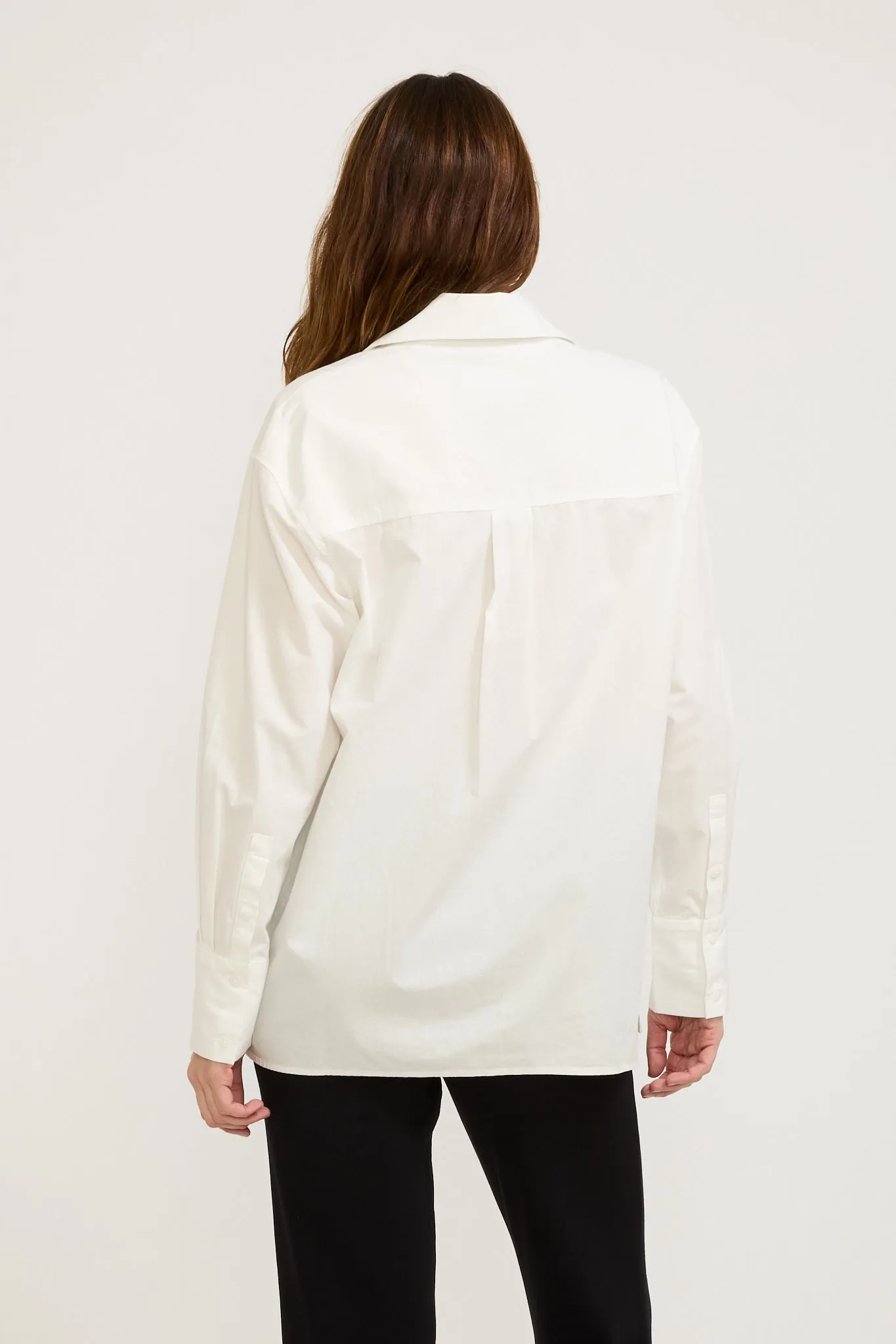 Astrid Cotton Poplin Shirt White