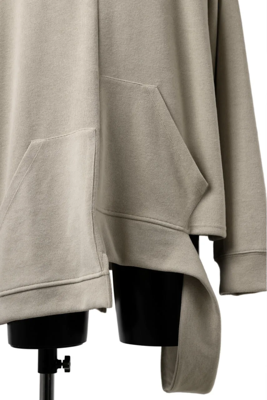 ASYMMETRY LOOP HEM TOP / Oversized Fit Vertically Falling JERSEY Sweatshirt