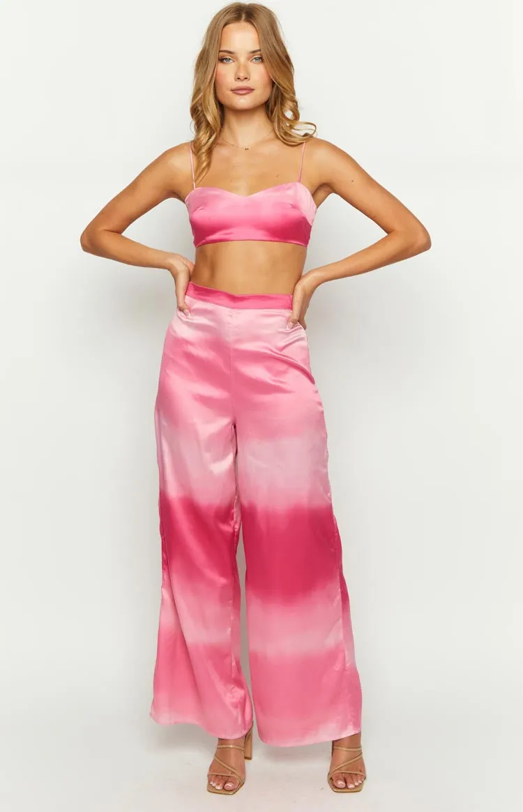 Bailee Pink Ombre Crop Top