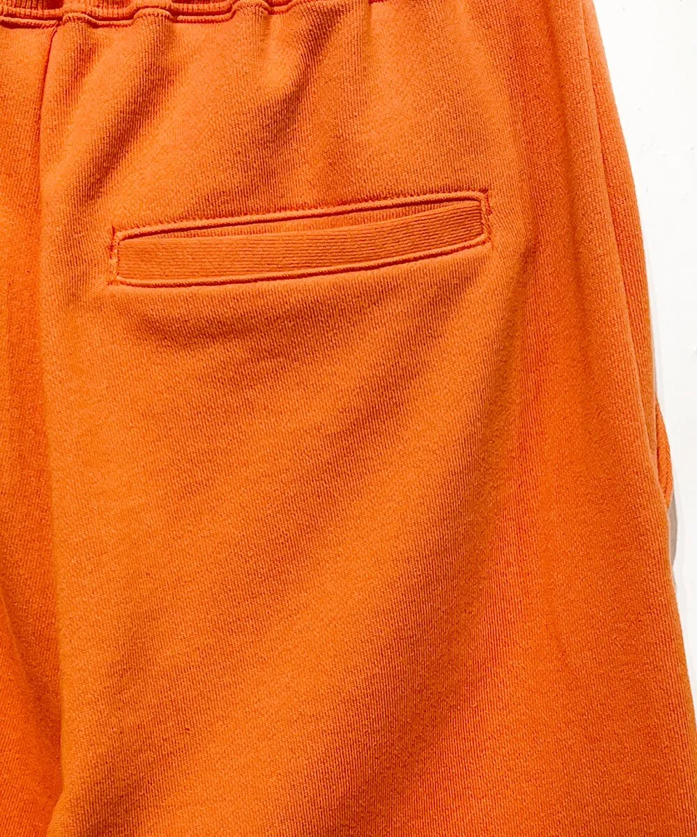 Basic line _ Cropped wide pants - ORANGE