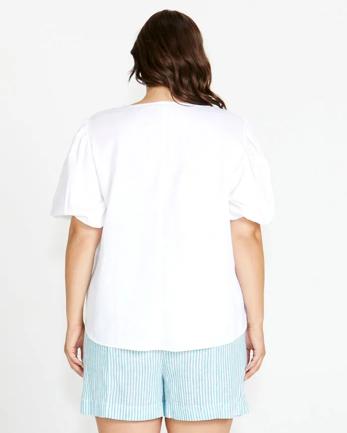 Betty Basics Alba Blouse White