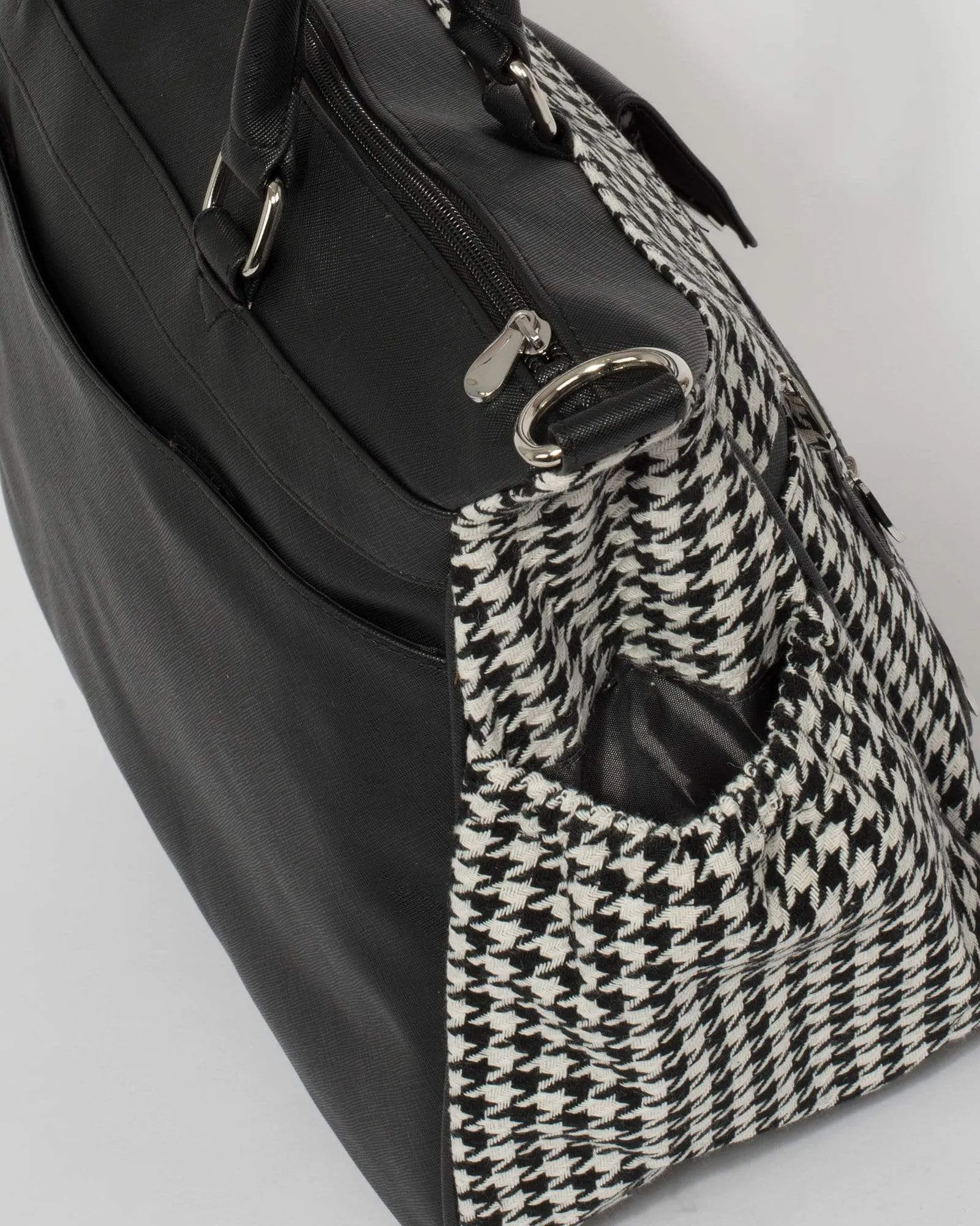 Black & White Triple Zip Baby Bag