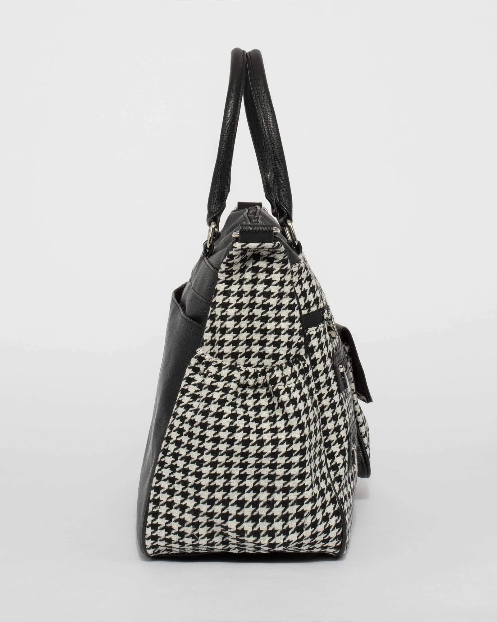 Black & White Triple Zip Baby Bag