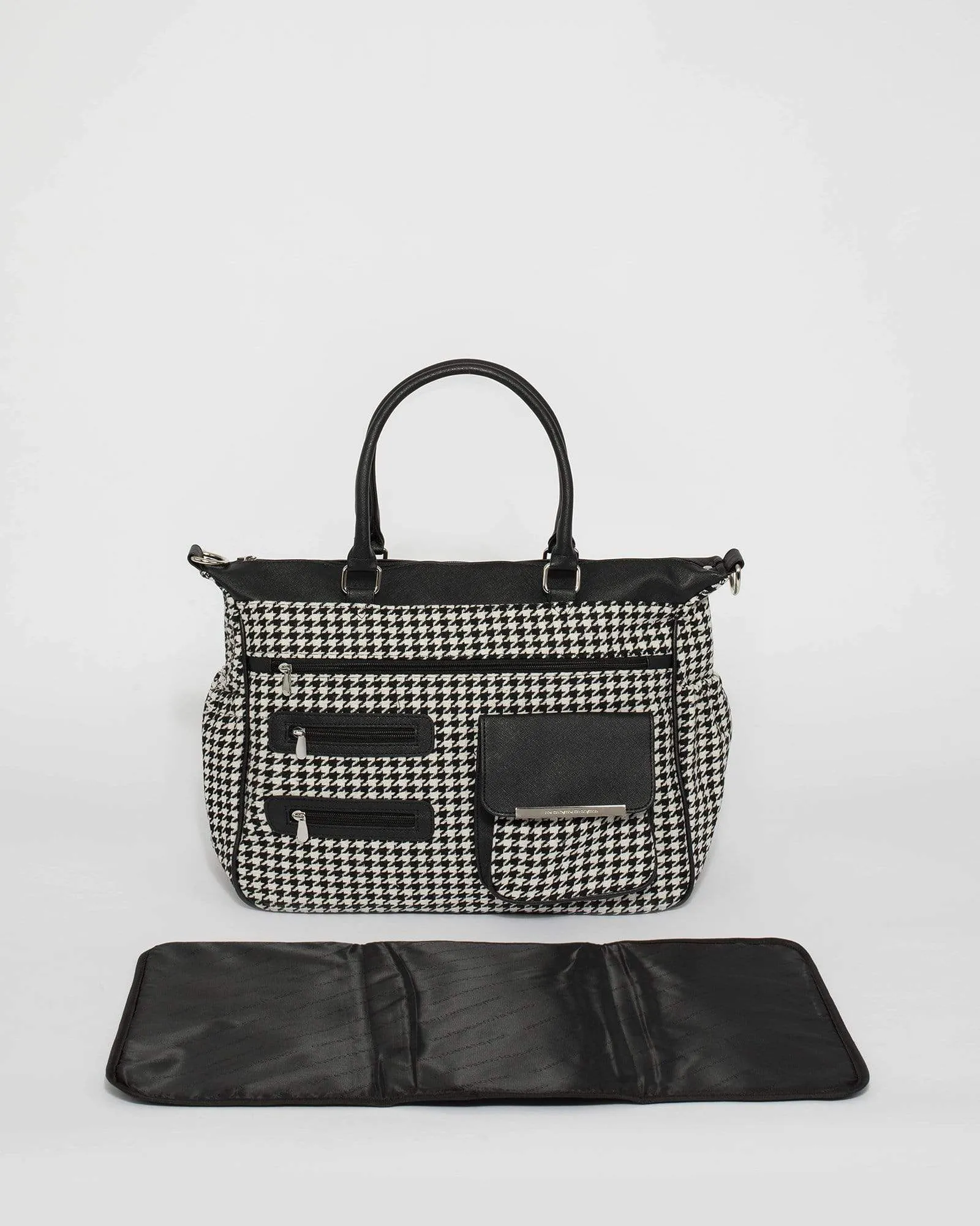 Black & White Triple Zip Baby Bag