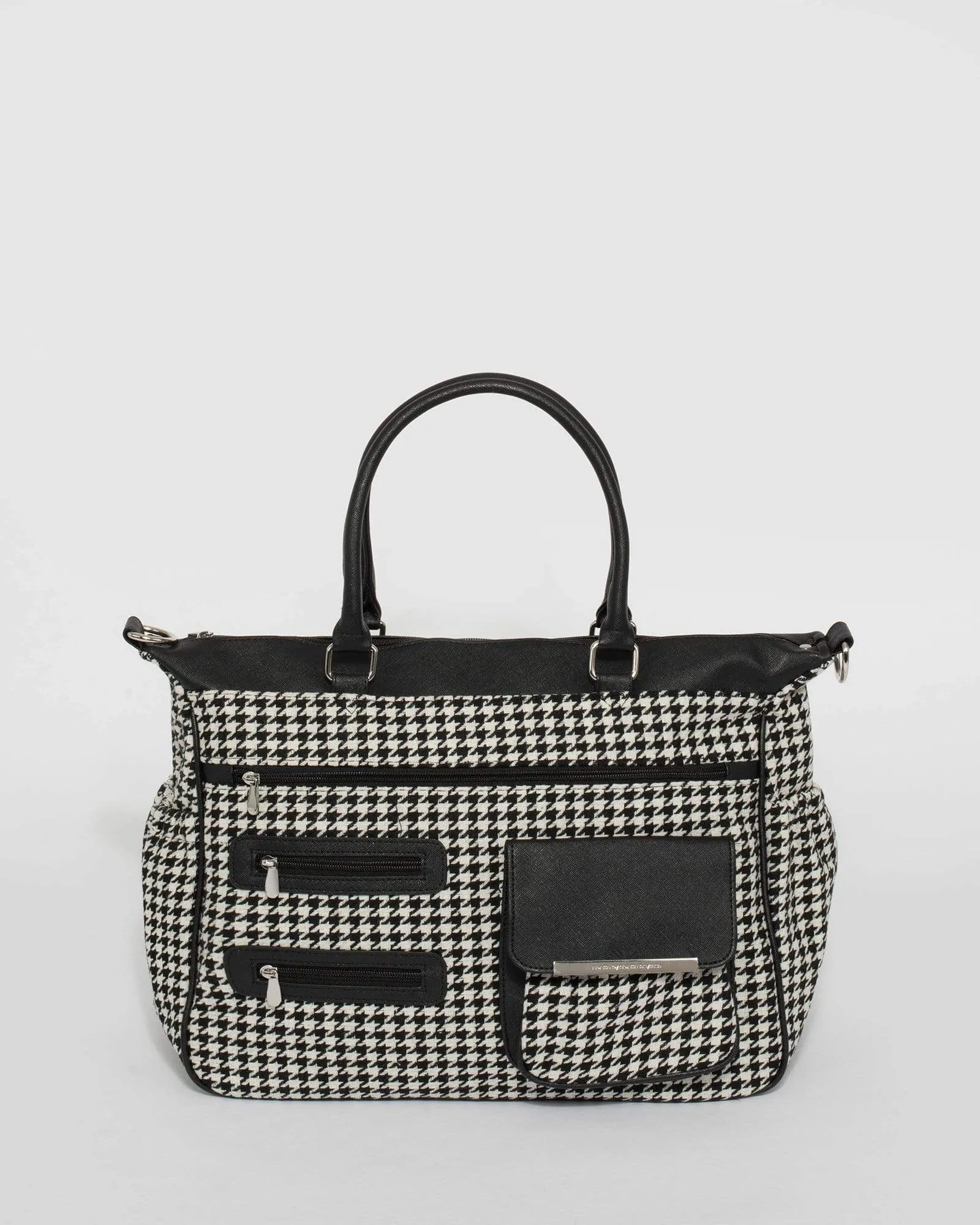 Black & White Triple Zip Baby Bag