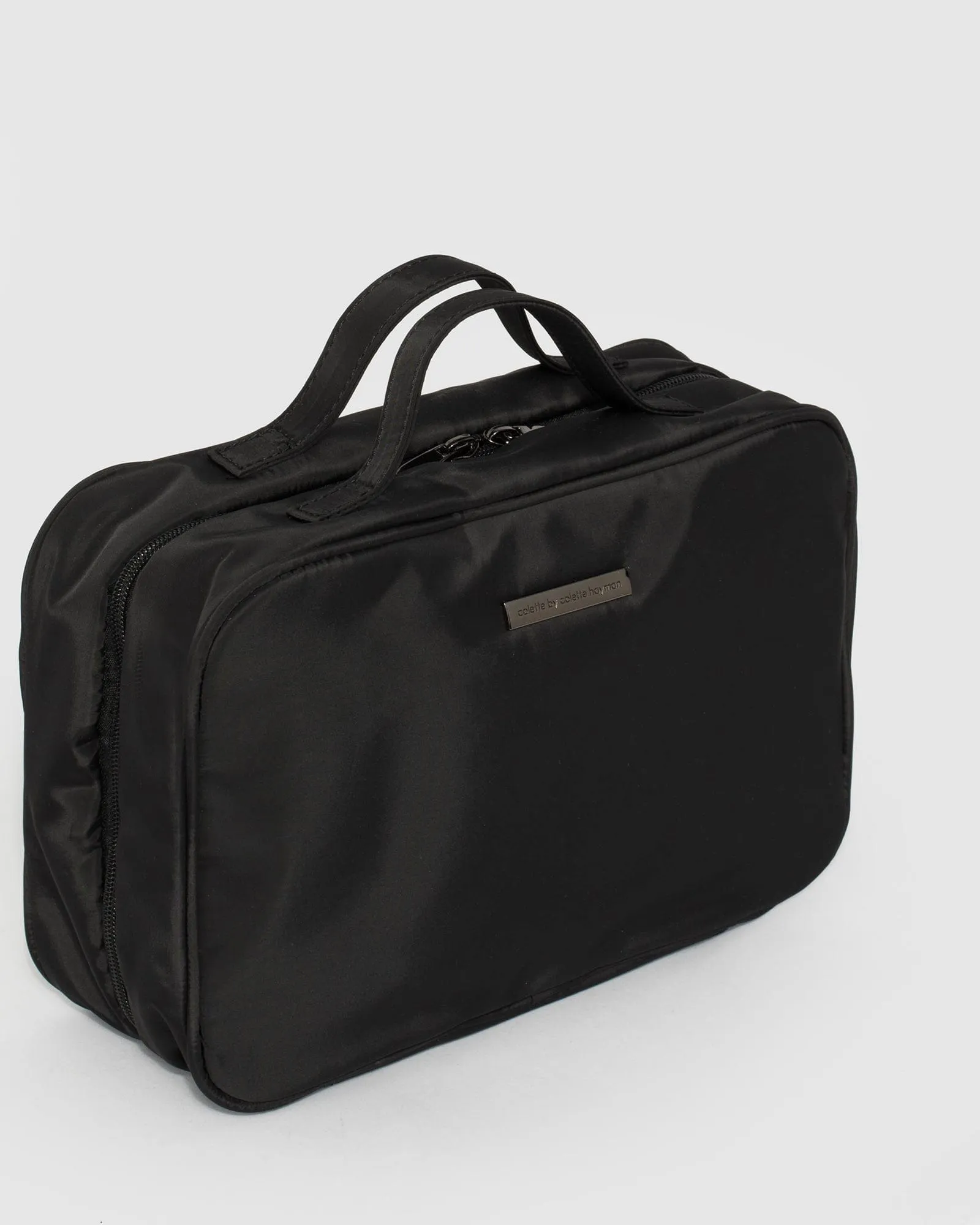 Black Fold Out Cosmetic Case