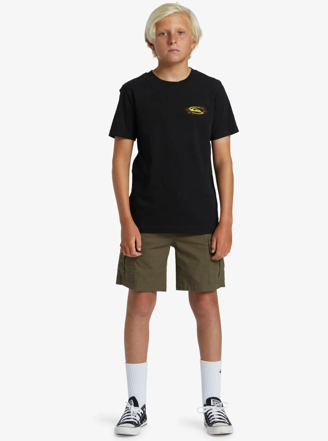 Boys 8-16 Tc Snap T-Shirt - Black