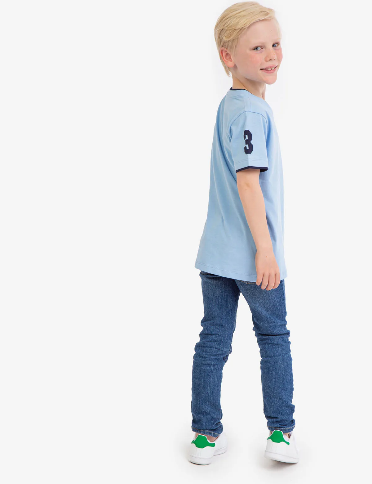 BOYS BASIC V-NECK T-SHIRT