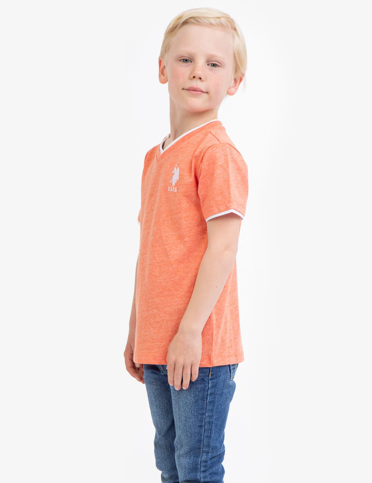 BOYS BASIC V-NECK T-SHIRT