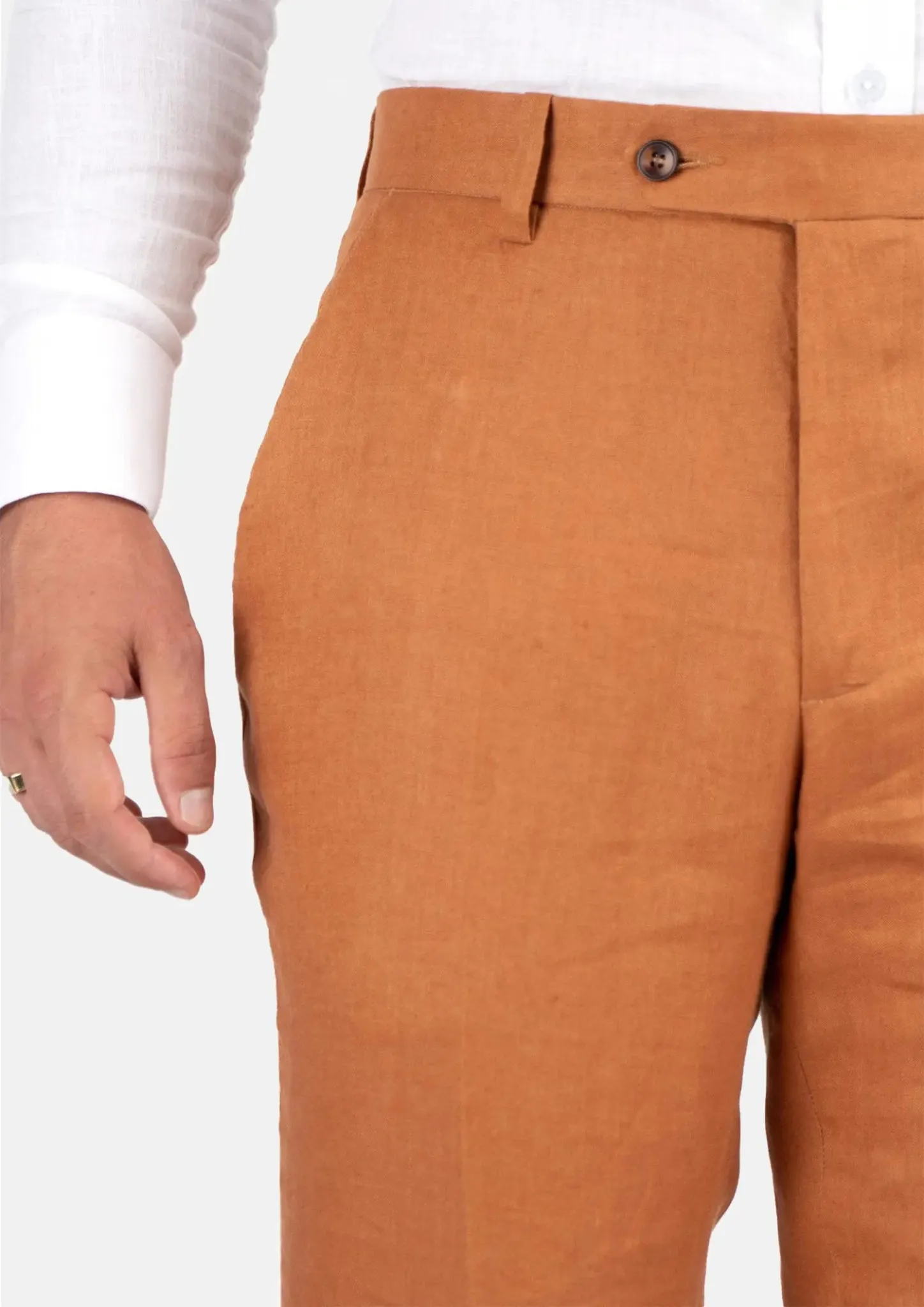 Burnt Orange Linen Pants