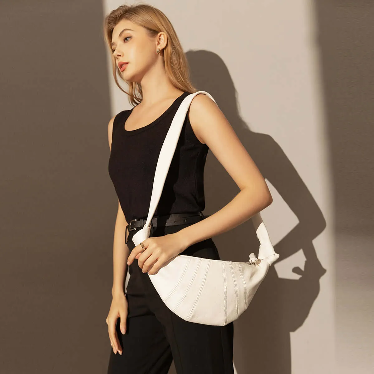 Croissant Chic Shoulder Bag