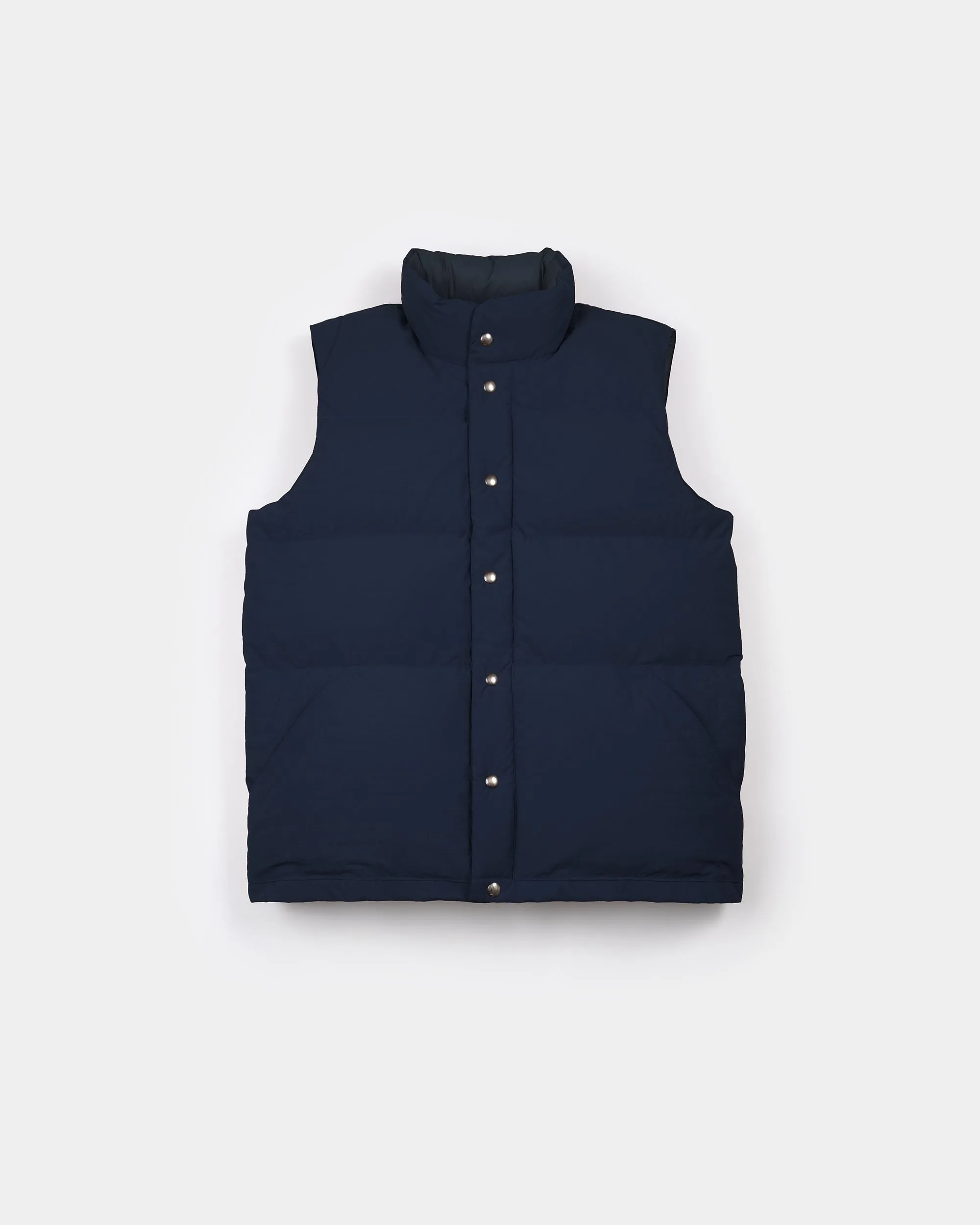 Down Italian Vest - Recycled Ripstop - Navy