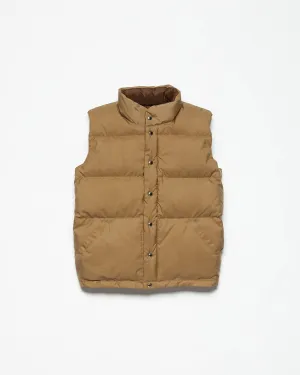 Down Italian Vest - Tan (Final Sale)