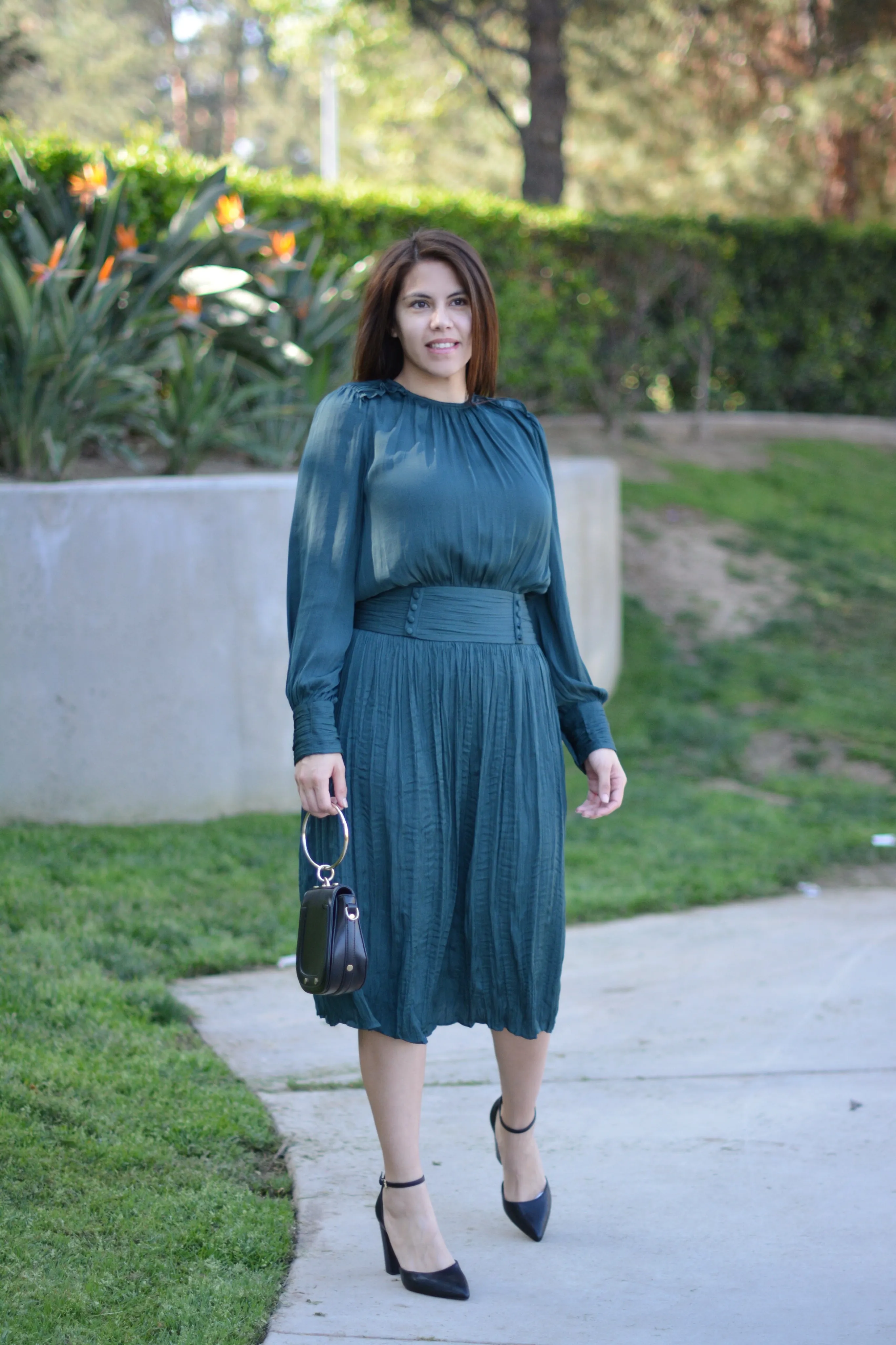 Faith Green Midi Dress