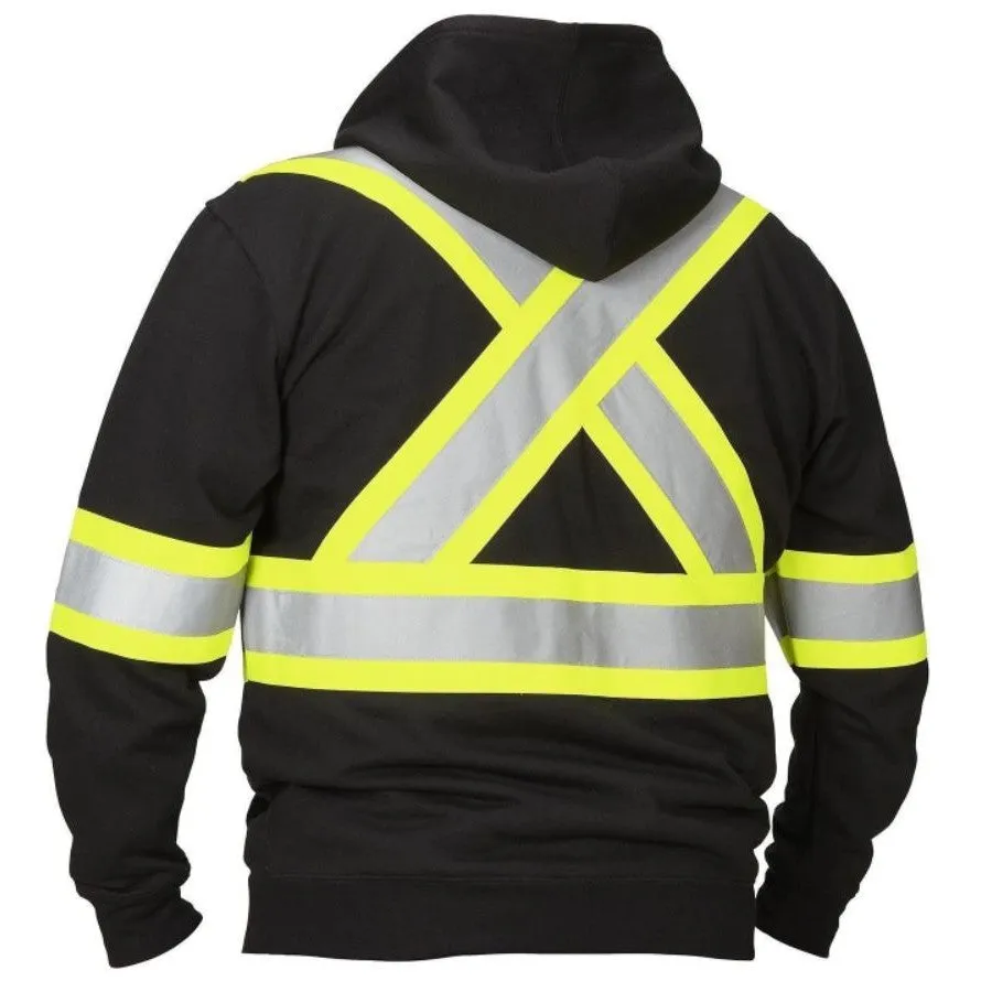 FORCEFIELD Black Hi Vis Safety Hoodie