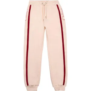 Girls Pink Stripe Joggers