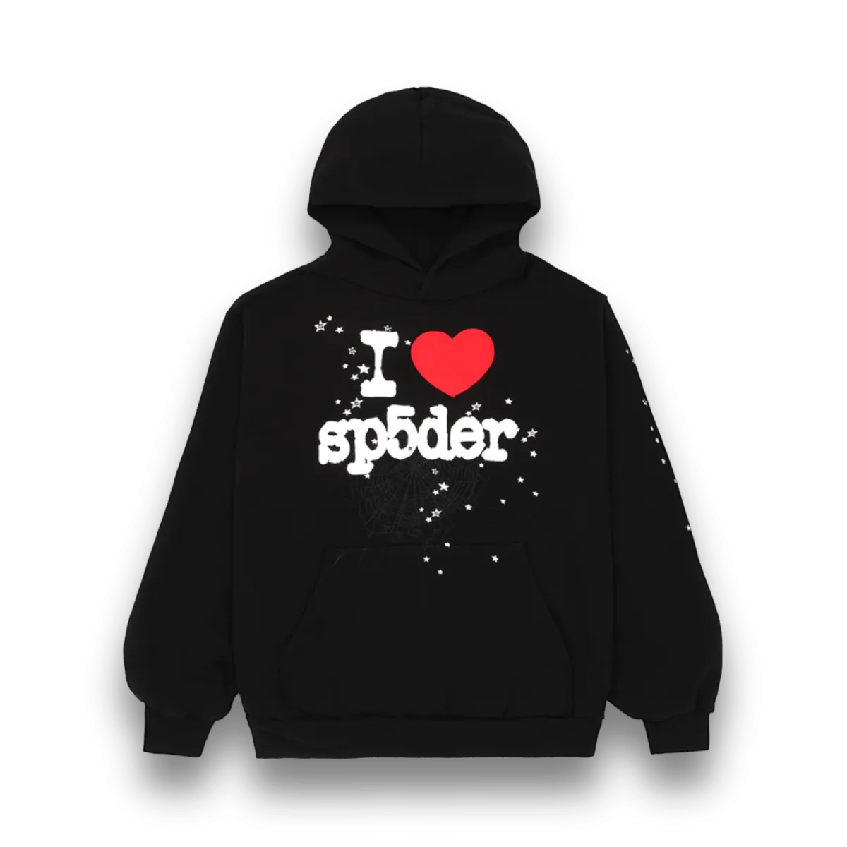 I Love Sp5der Hoodie Black