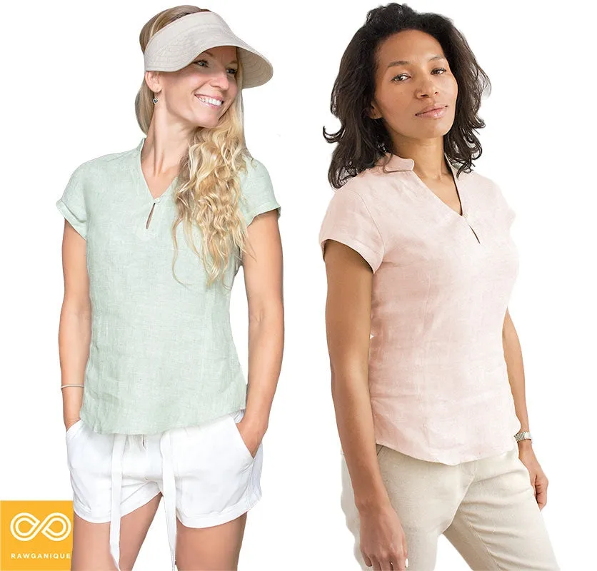 IRELAND 100% Organic Hemp Blouse (Closeout - Final Sale)