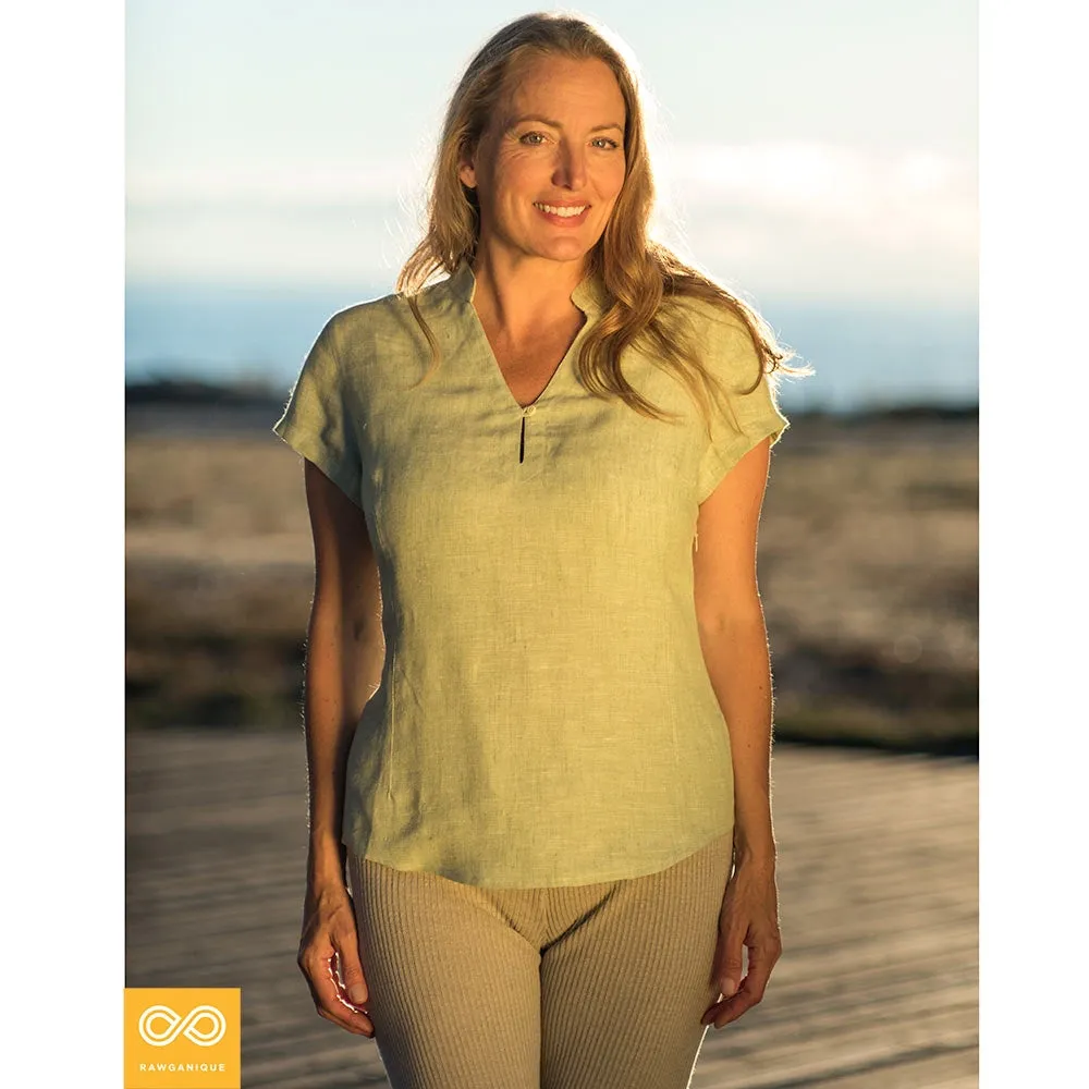 IRELAND 100% Organic Hemp Blouse (Closeout - Final Sale)