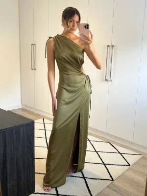 Jovie Cut Out Maxi Dress / Green