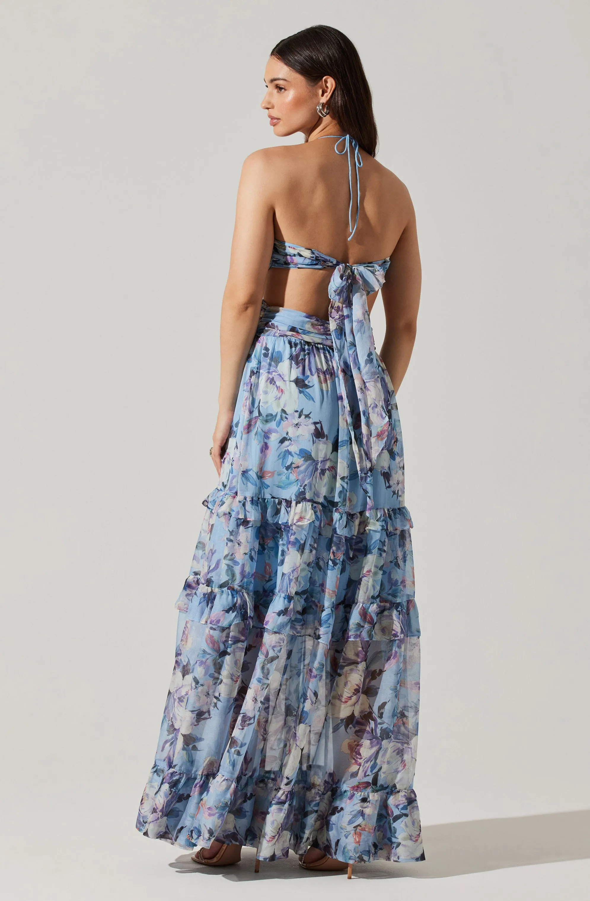 Kitsune Floral Maxi Dress