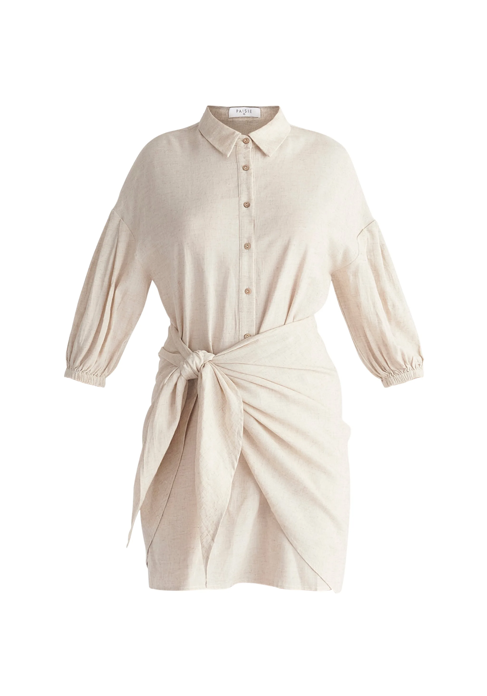 Linen Blend Shirt Dress