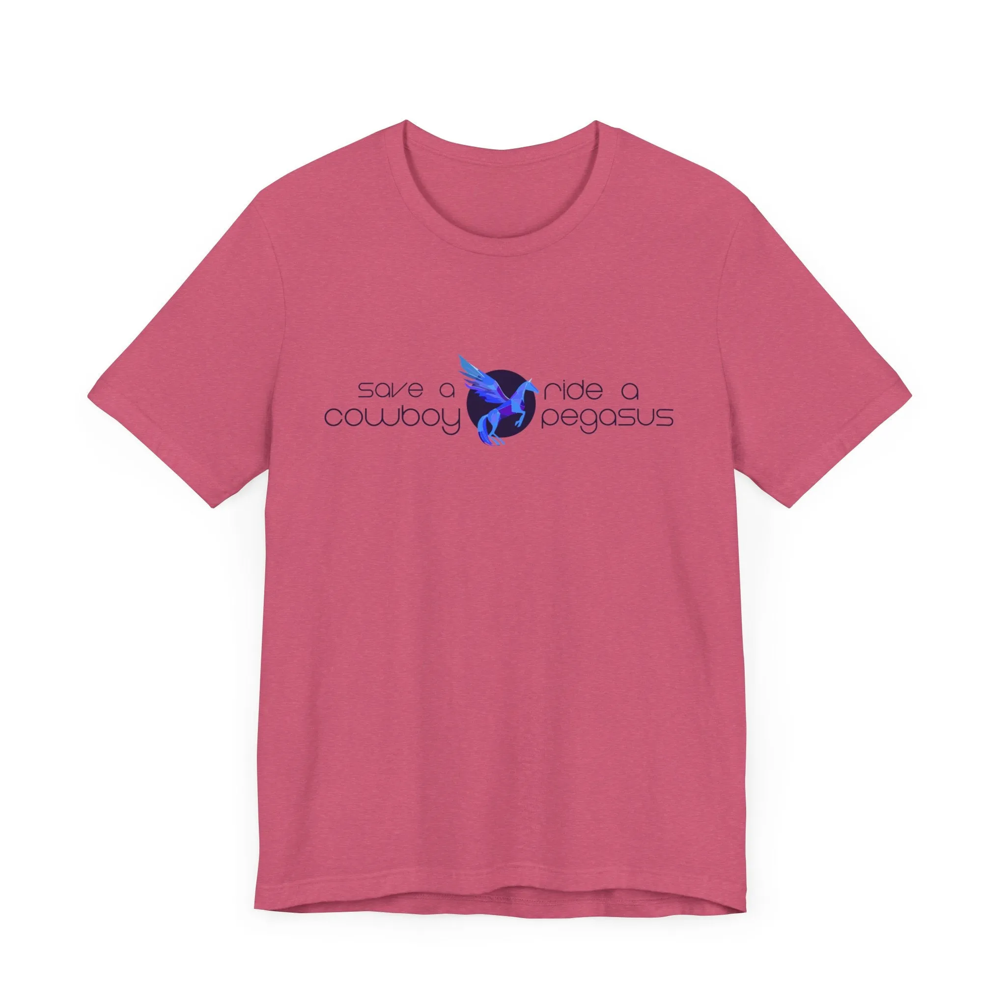 Logo Cotton Blend Tee - Save a Cowboy, Ride a Pegasus