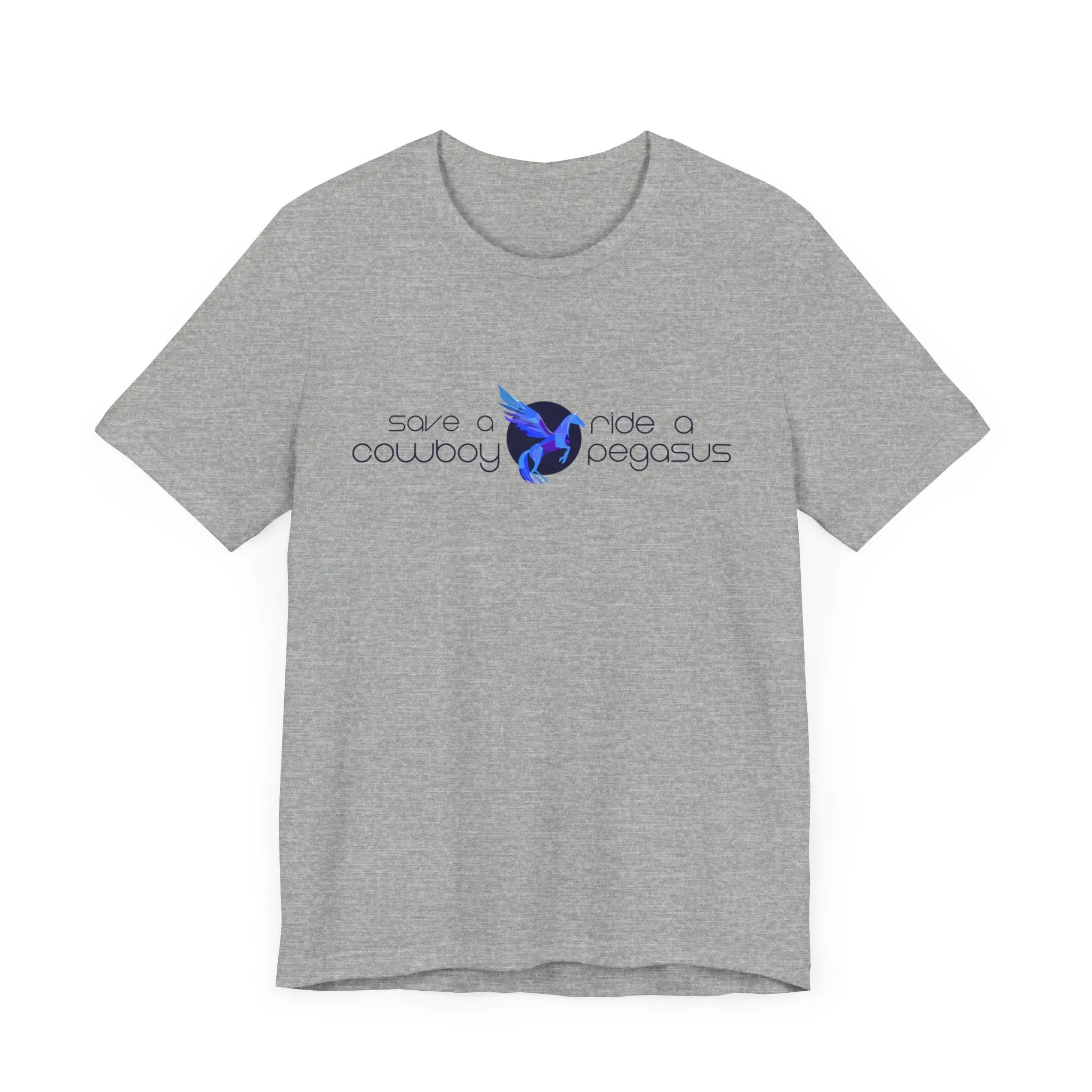 Logo Cotton Blend Tee - Save a Cowboy, Ride a Pegasus