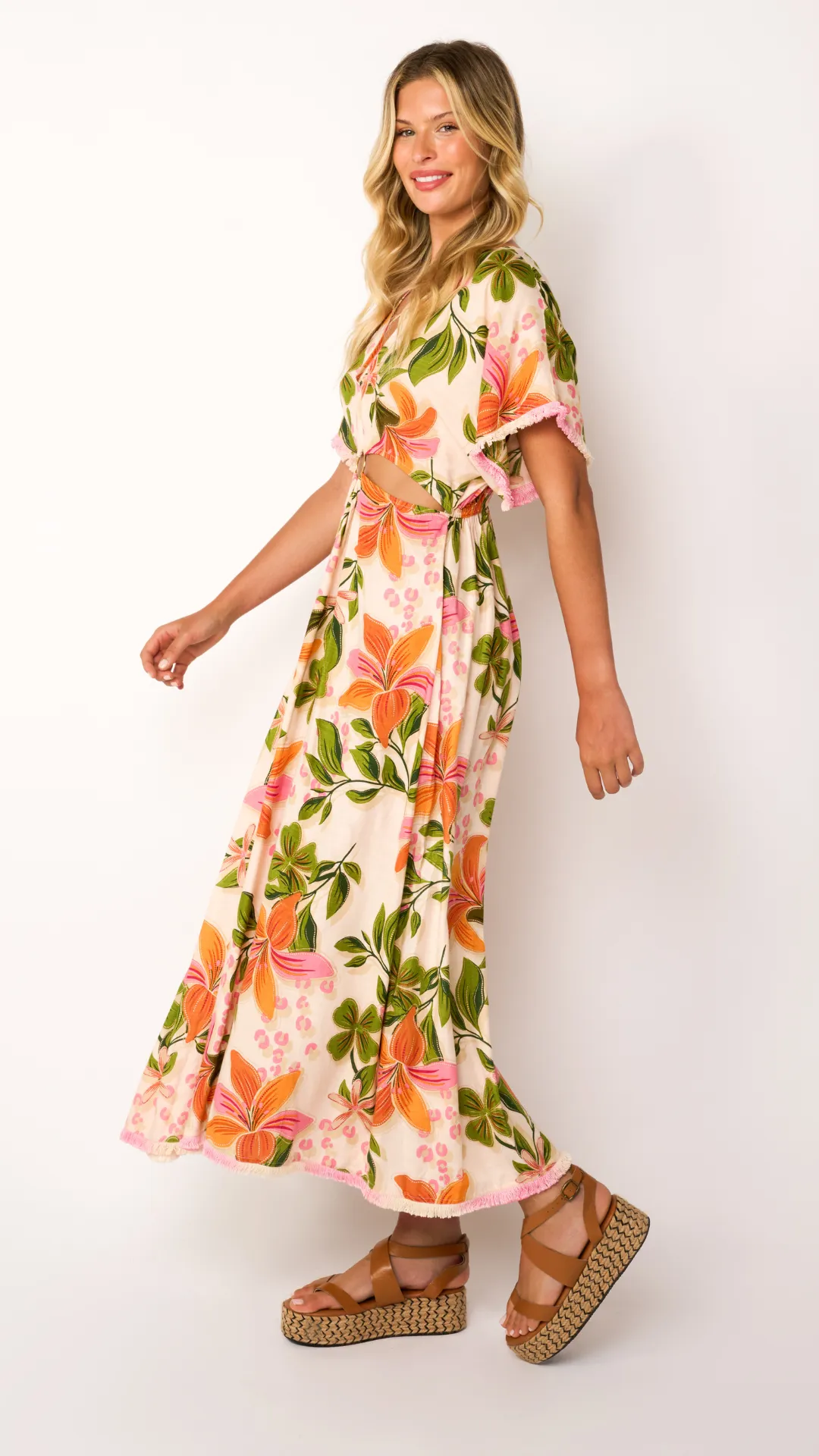 Papaya Maxi Dress