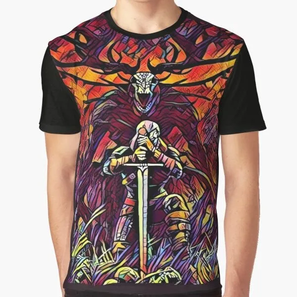 "Fearless Witcher - Fantasy Graphic T-Shirt"