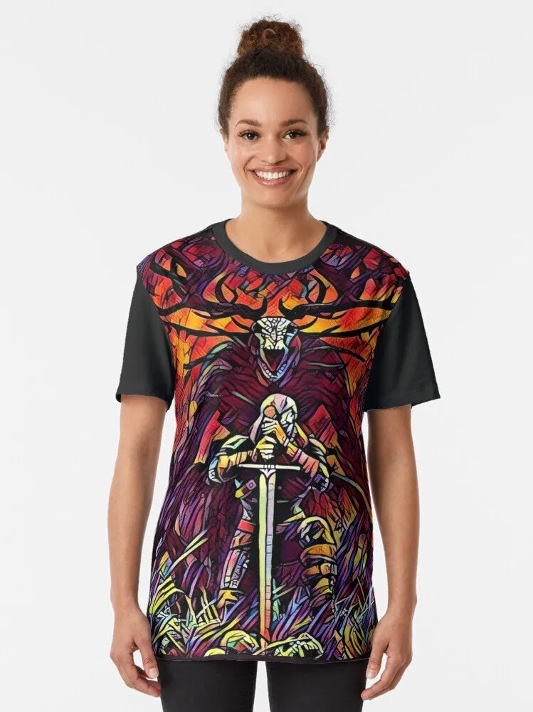 "Fearless Witcher - Fantasy Graphic T-Shirt"