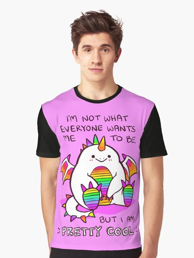 "Mental Health Matters" Rainbow Dragon Graphic T-Shirt