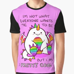 "Mental Health Matters" Rainbow Dragon Graphic T-Shirt