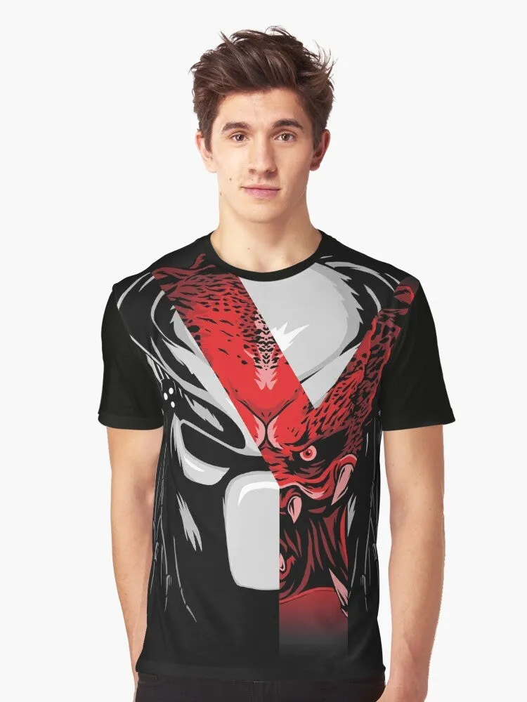 "Predator Sci-Fi Graphic T-Shirt: Yautja Jungle Hunter"