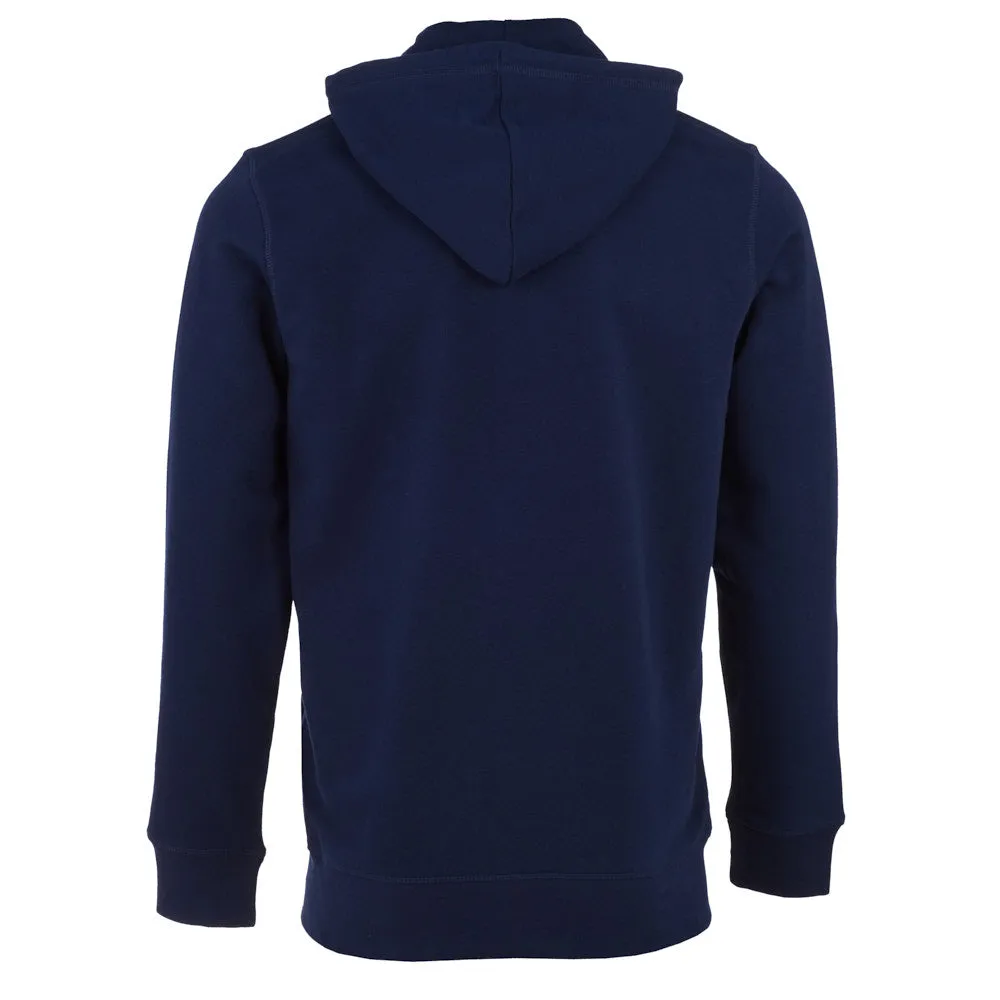 Recondite Zipped Hoodie- Navy Blue