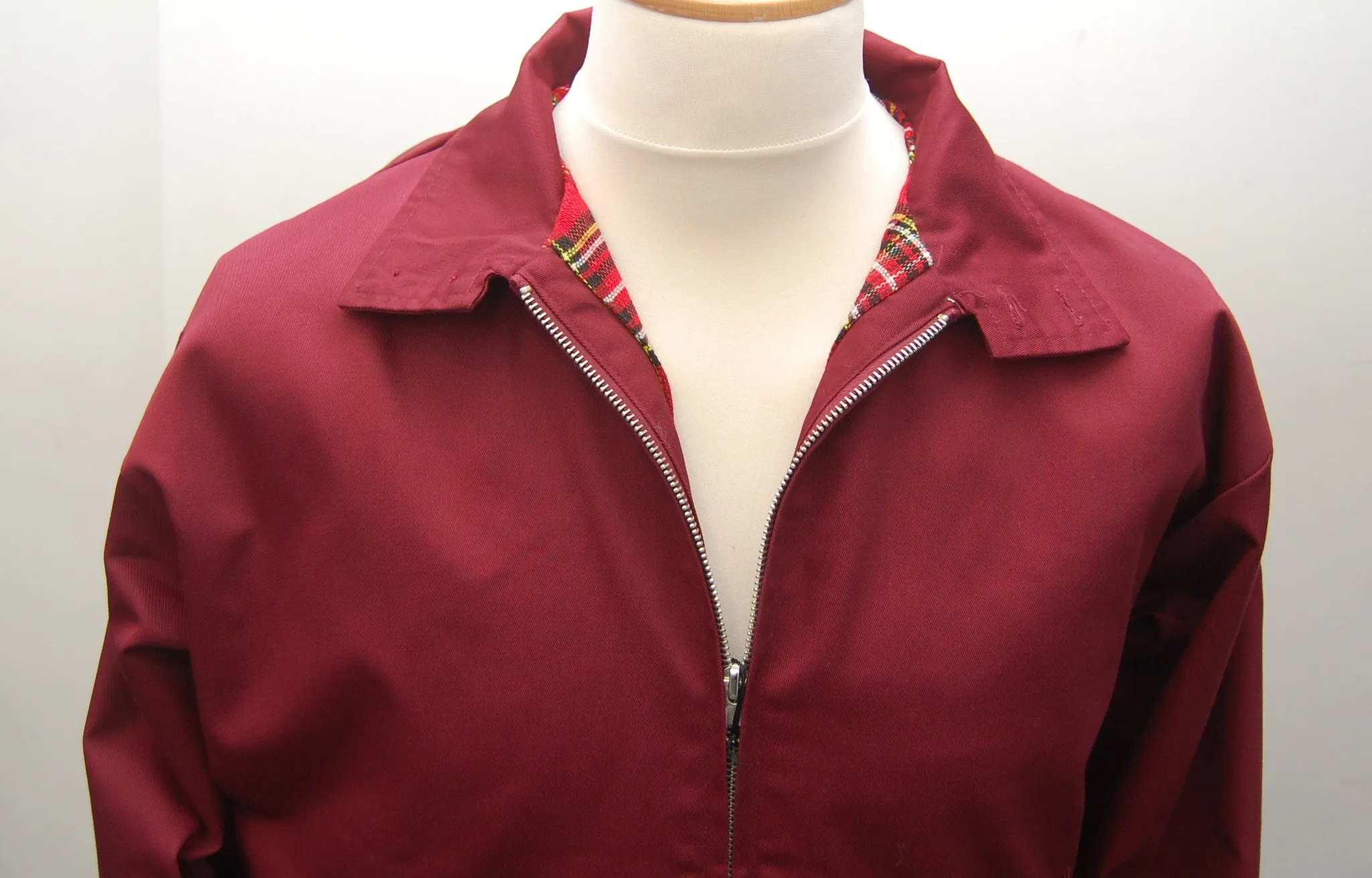 Relco Burgundy Harrington Jacket