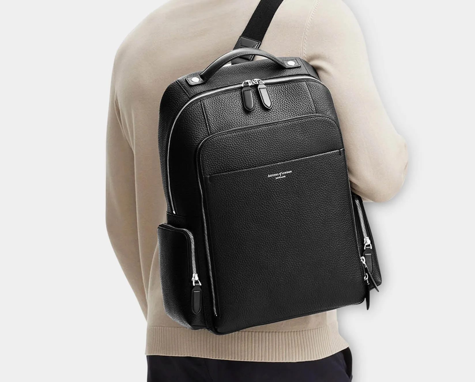 Reporter Zip Backpack - Black Pebble