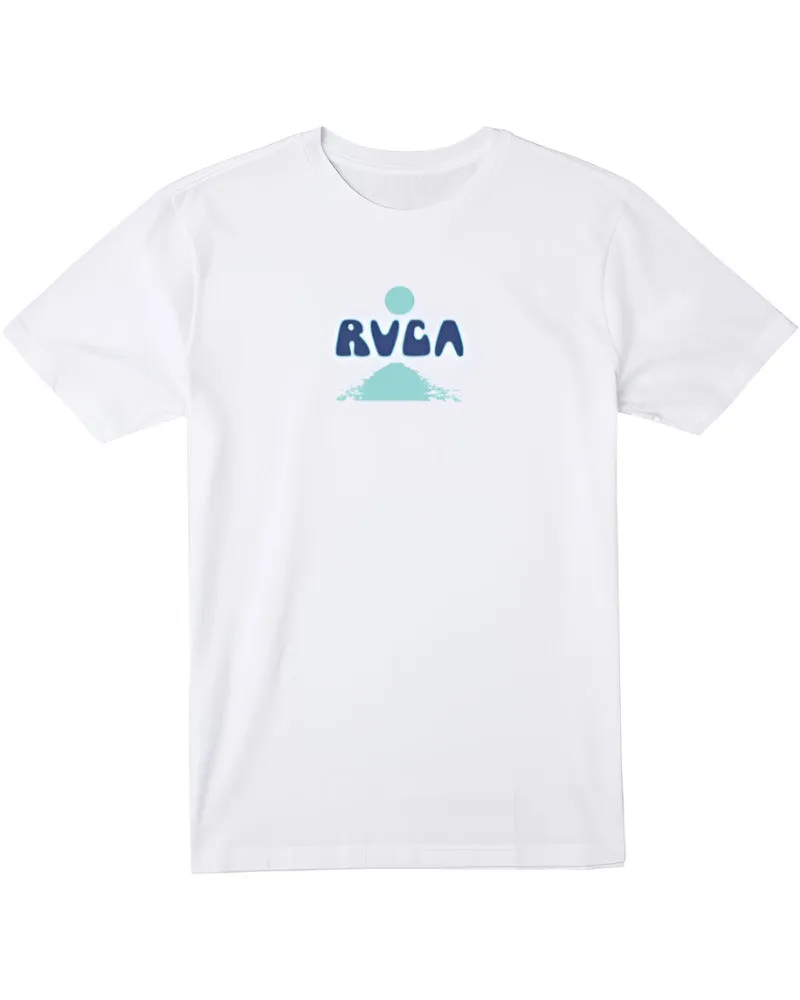 RVCA Mens Blue Lagoon Short Sleeve T-Shirt