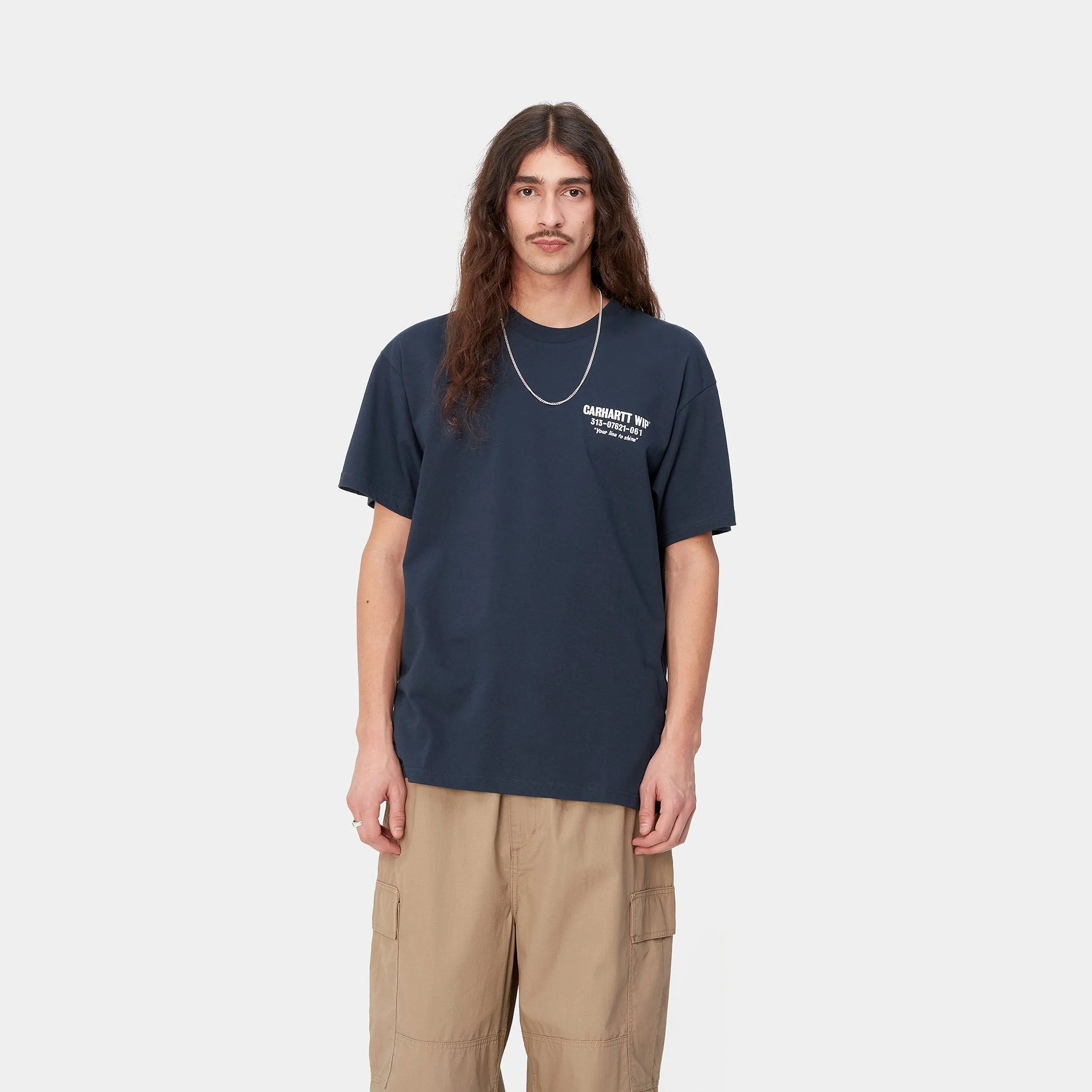 S/S LESS TROUBLES T-SHIRT / CARHARTT WIP / BLUE