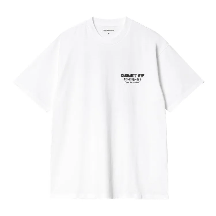 S/S LESS TROUBLES T-SHIRT / CARHARTT WIP / WHITE