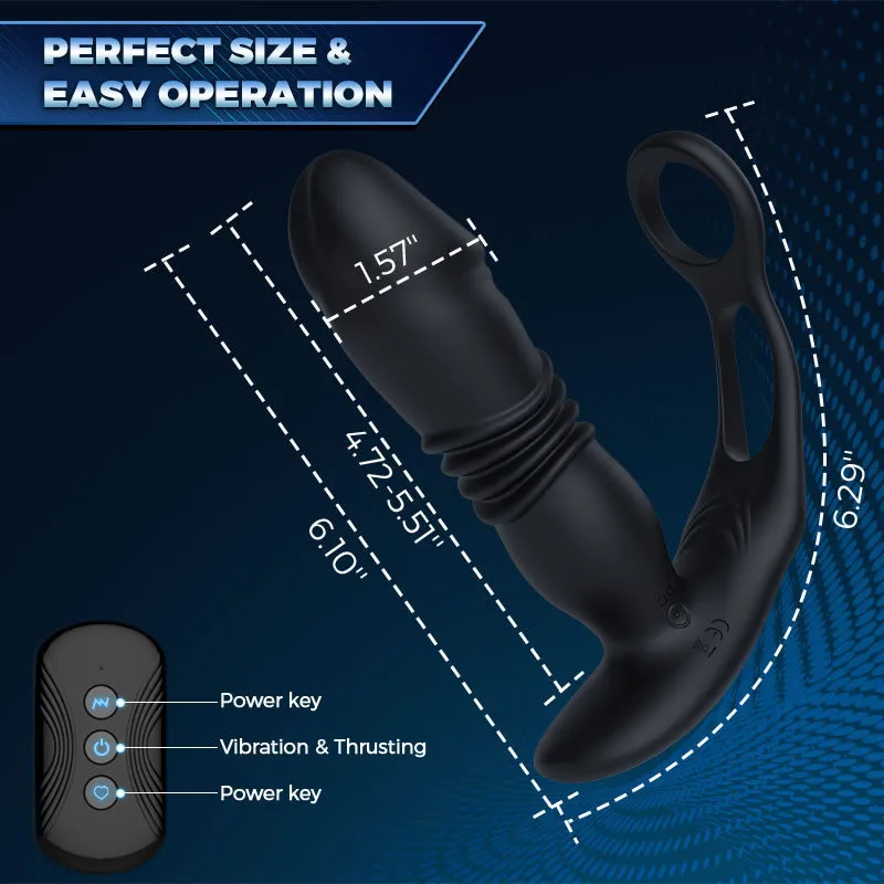 Thrusting Cock Rings Prostate Massager