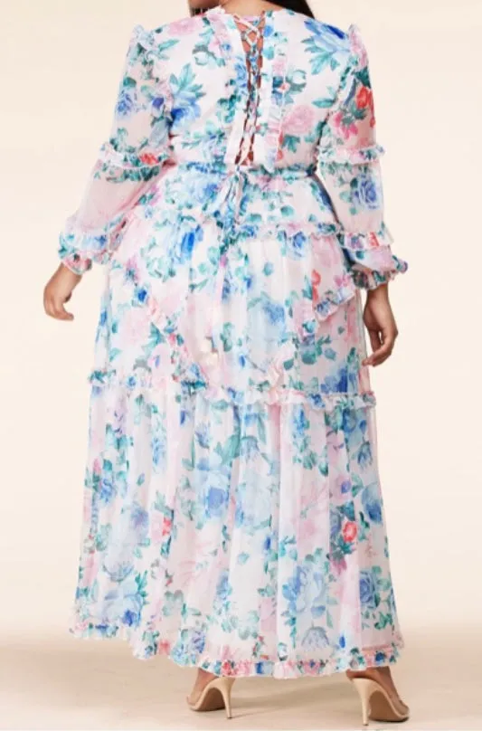 “Trish” Floral Maxi Dress