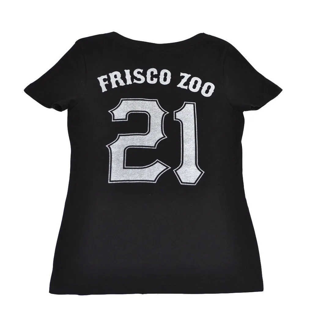 True Womens NSF V-Neck T-Shirt Black.