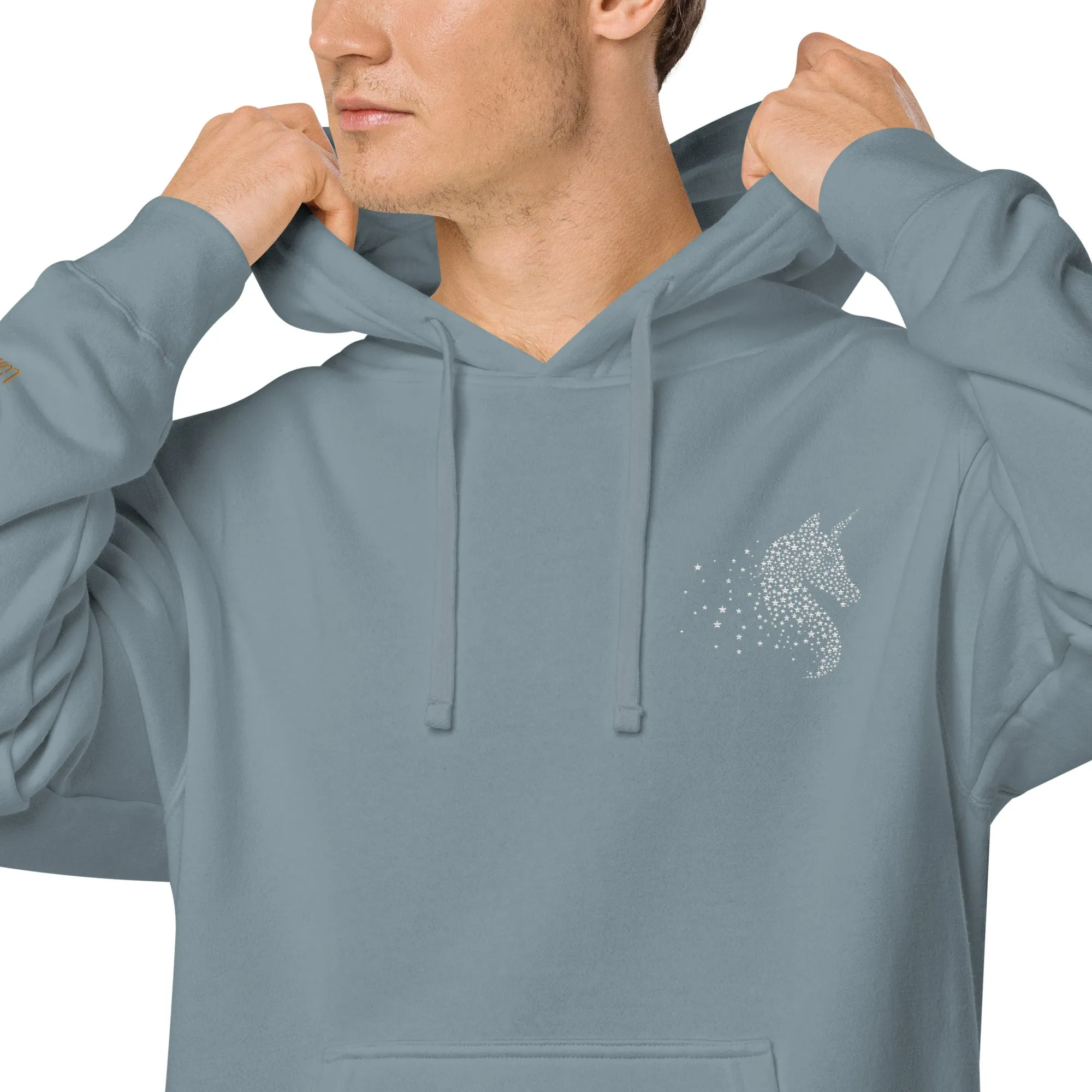 Unicorn Lovers Design Unisex Pigment-Dyed Hoodie