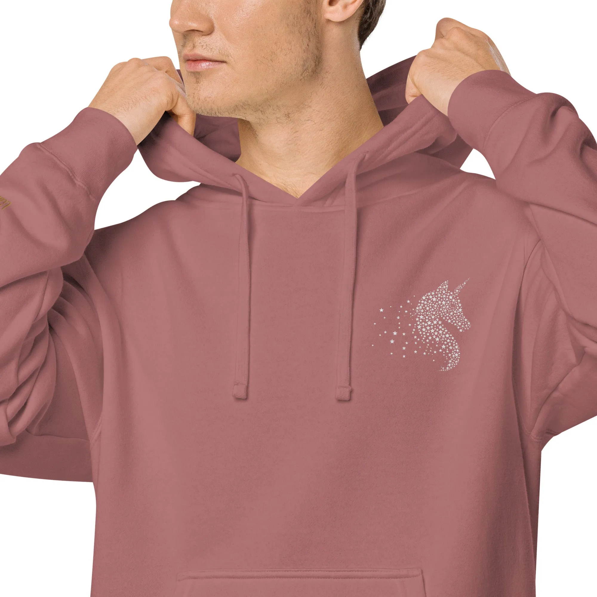 Unicorn Lovers Design Unisex Pigment-Dyed Hoodie