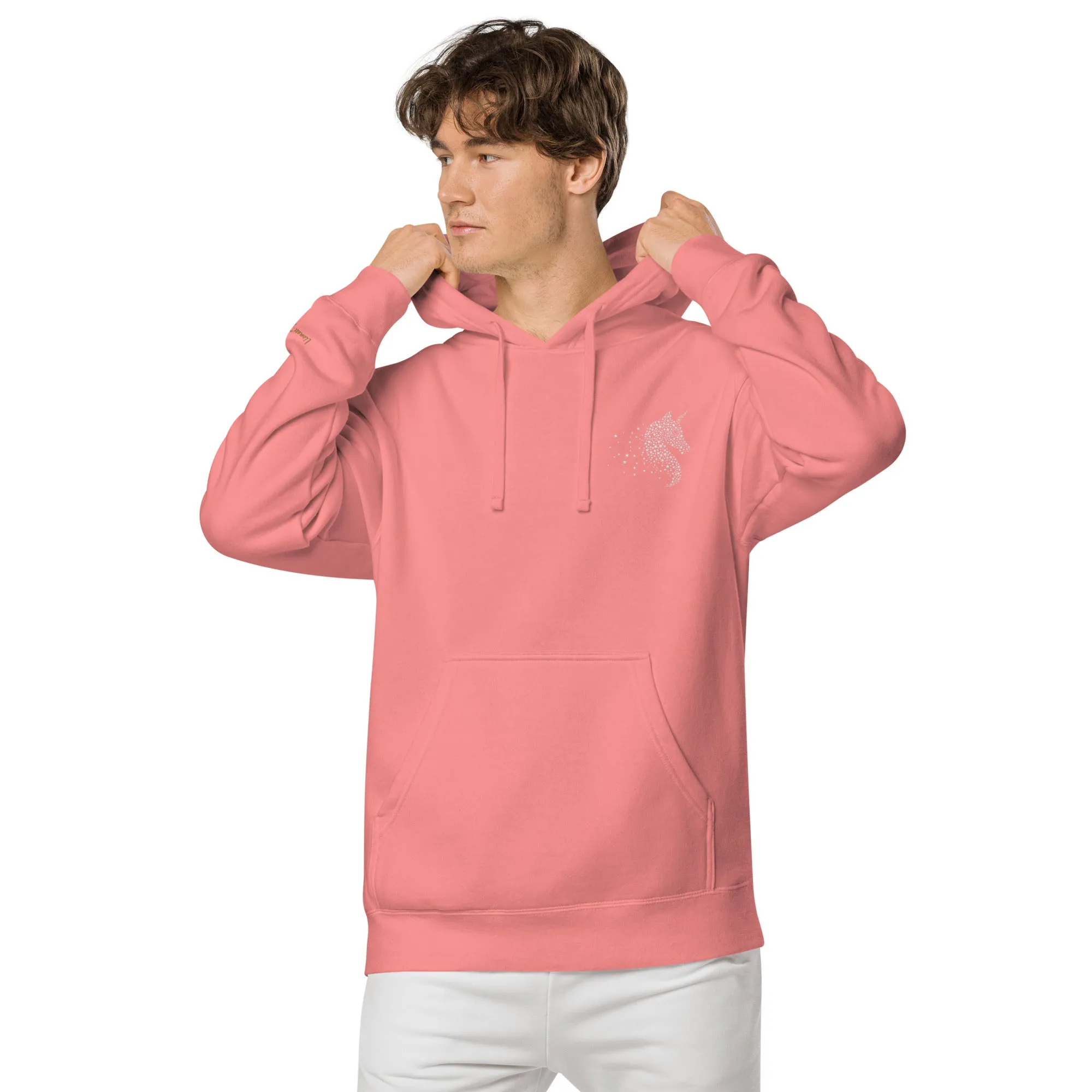 Unicorn Lovers Design Unisex Pigment-Dyed Hoodie